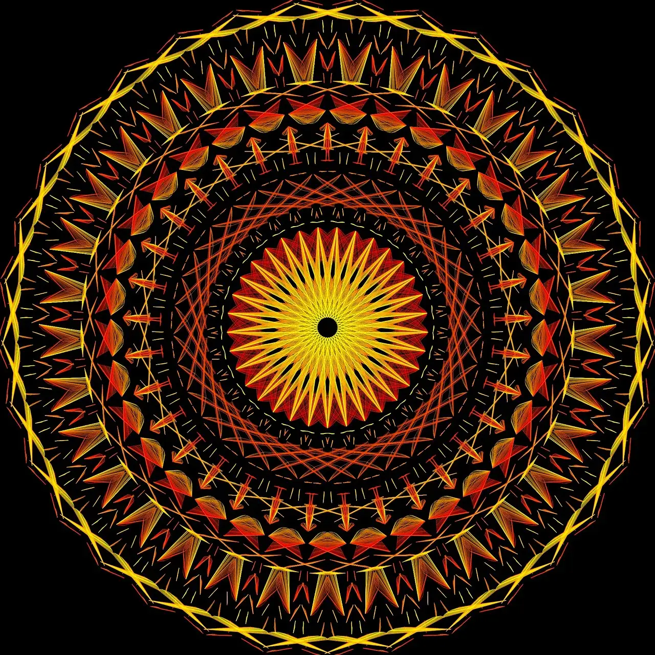 Ausmalbild Mandala Einhorn: Kostenlose Malvorlagen zum